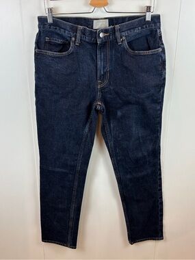 Everlane The Slim Fit Jean Men's 32x30 Dark Wash Denim Organic Cotton Stretch